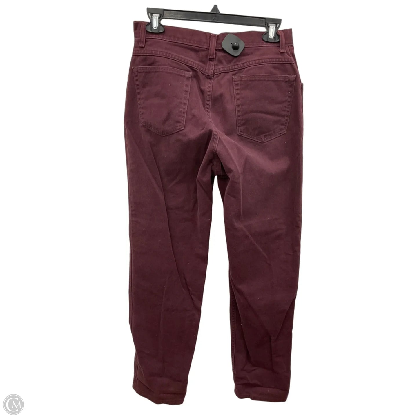 Jeans Straight By Wrangler In Maroon, Size: 10