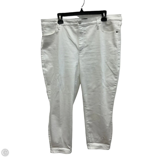 Jeans Skinny By Talbots In White, Size: 18