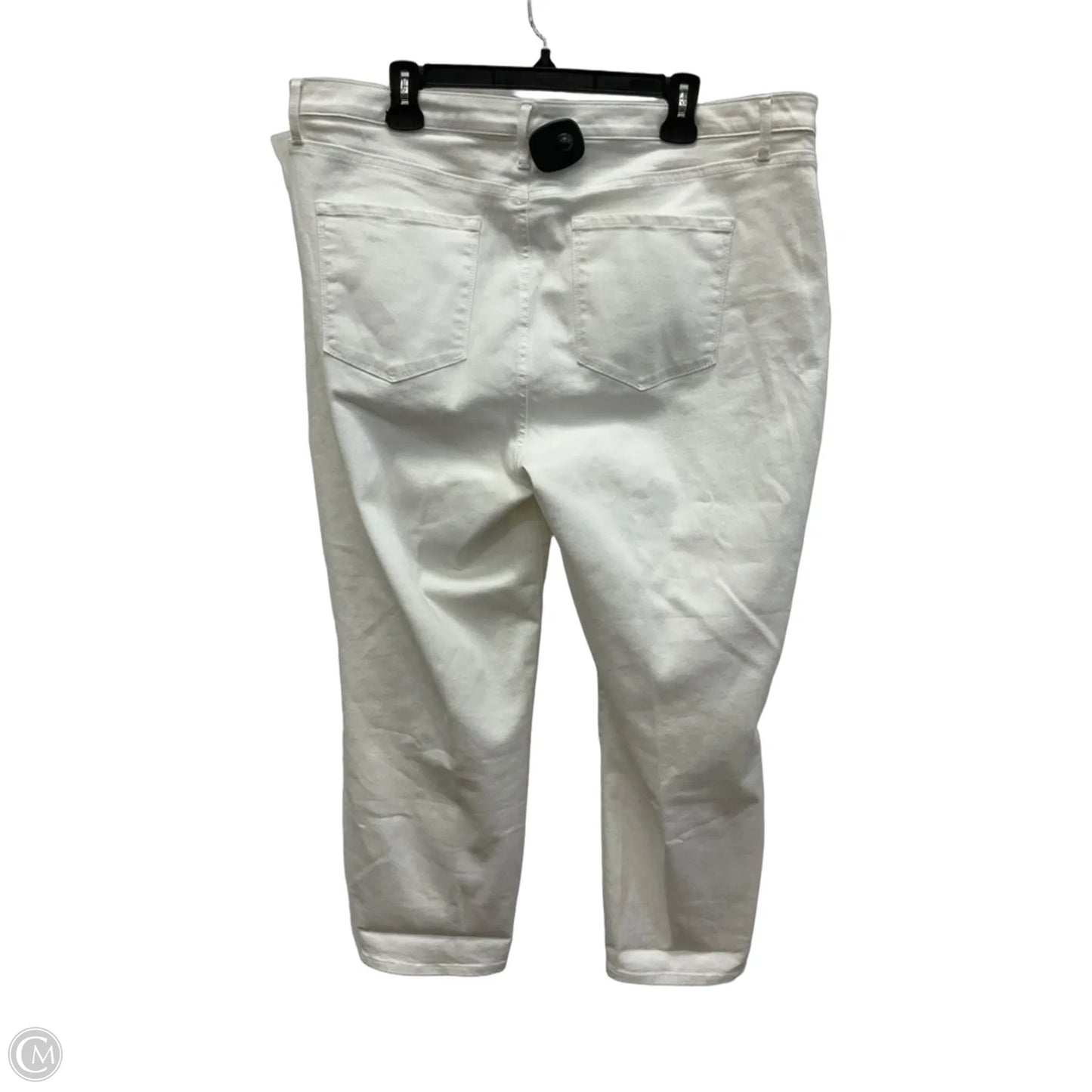 Jeans Skinny By Talbots In White, Size: 18