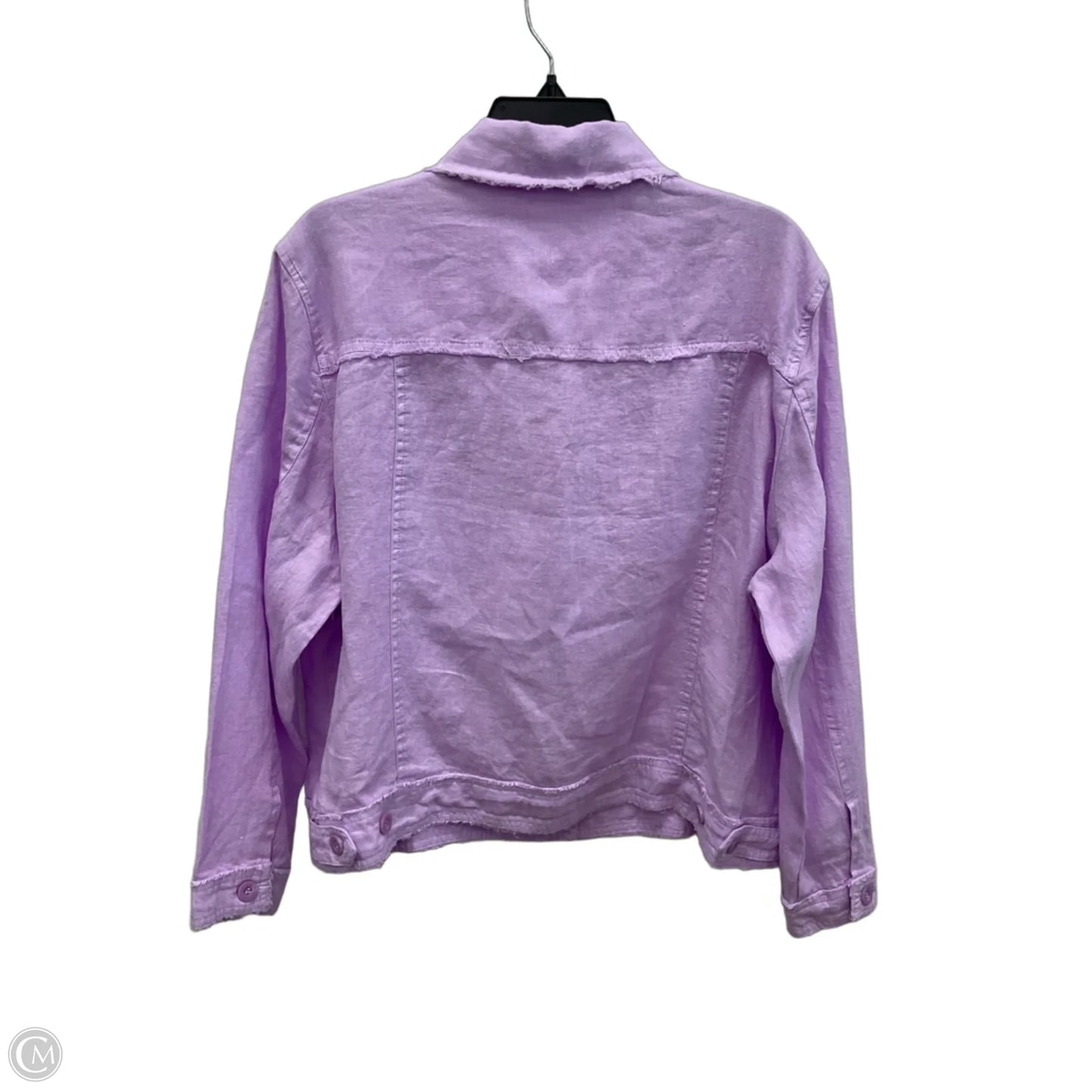 Blouse Long Sleeve By Lulu B In Purple, Size: 1x