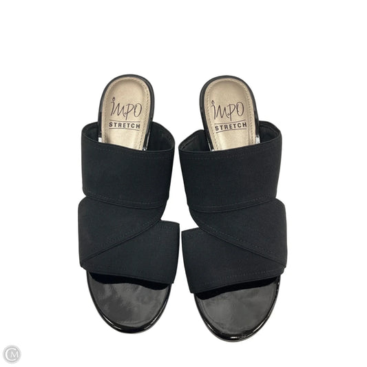 Sandals Heels Platform By Impo In Black, Size: 6.5