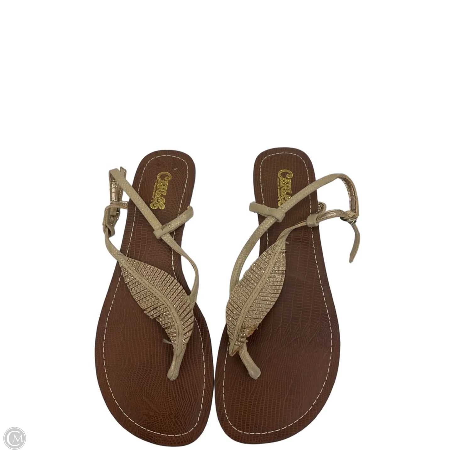 Sandals Flats By Carlos By Carlos Santana In Brown, Size: 7.5