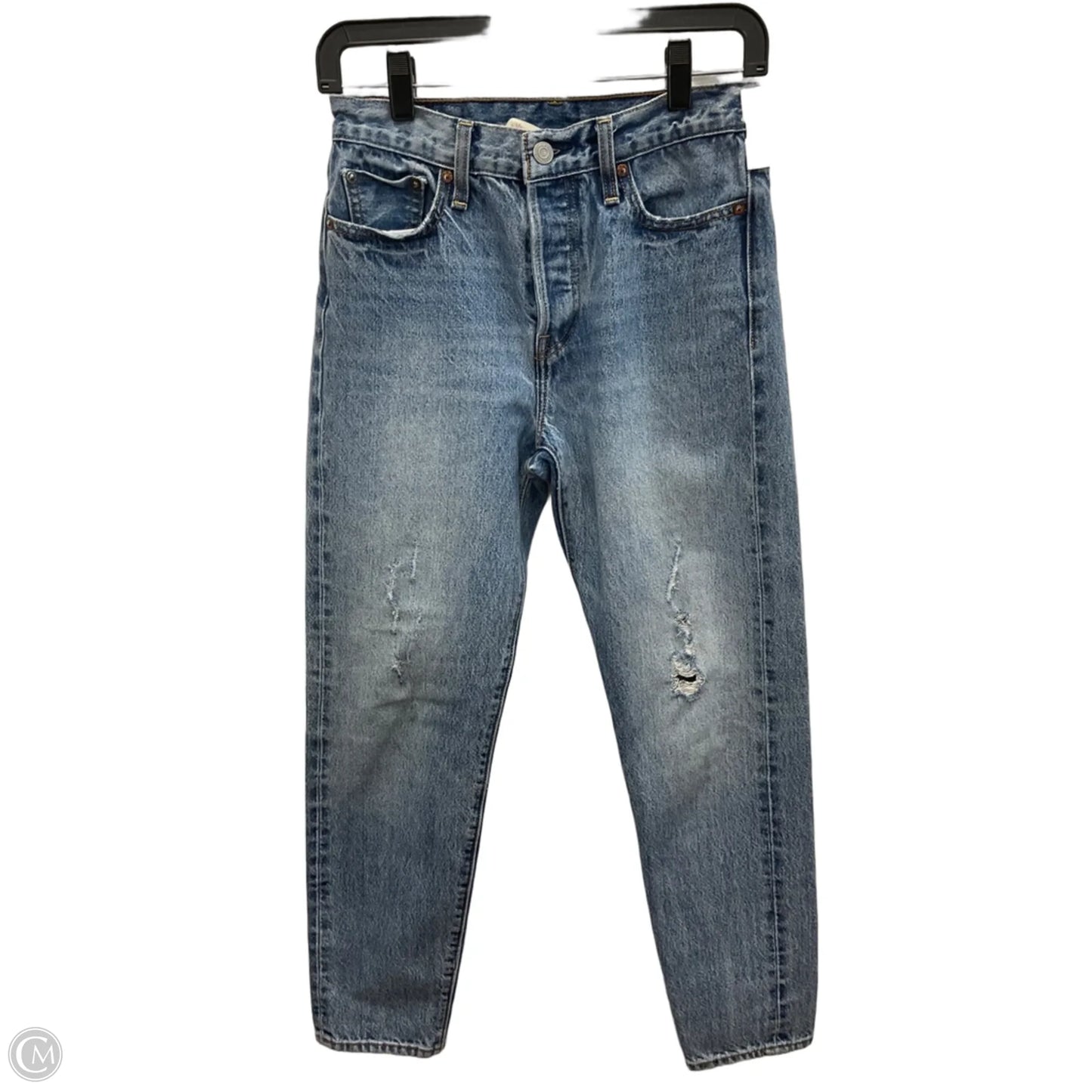 Jeans Skinny By Levis In Blue, Size: 4