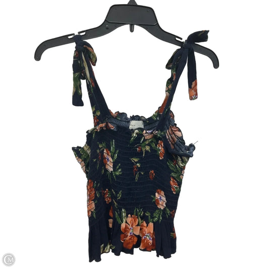 Top Sleeveless By Dee Elly In Floral Print, Size: M