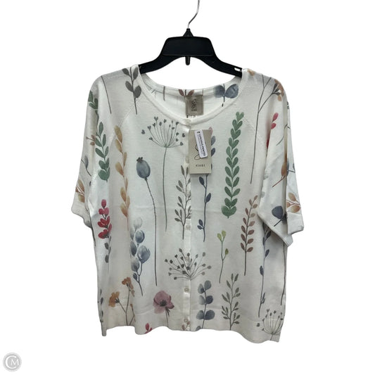 Cardigan By Sioni In Floral Print, Size: Xl