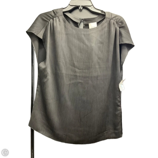 Top Short Sleeve By Calvin Klein In Black, Size: M