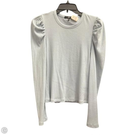 Top Long Sleeve By 7 For All Mankind In Blue, Size: Xs