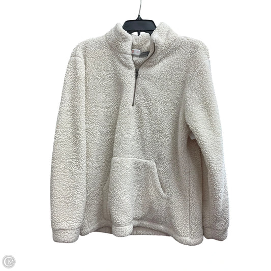 Sweatshirt Collar By Natural Instincts In White, Size: M