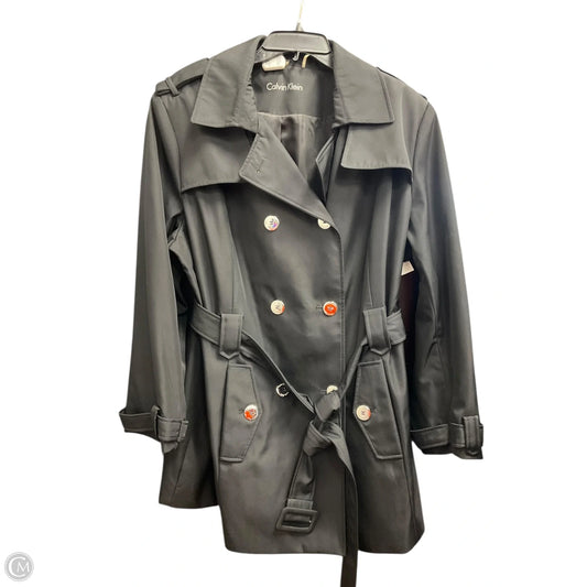 Coat Peacoat By Calvin Klein In Black, Size: 1x