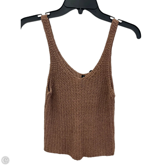 Tank Top By Moon And Madison In Brown, Size: Xs