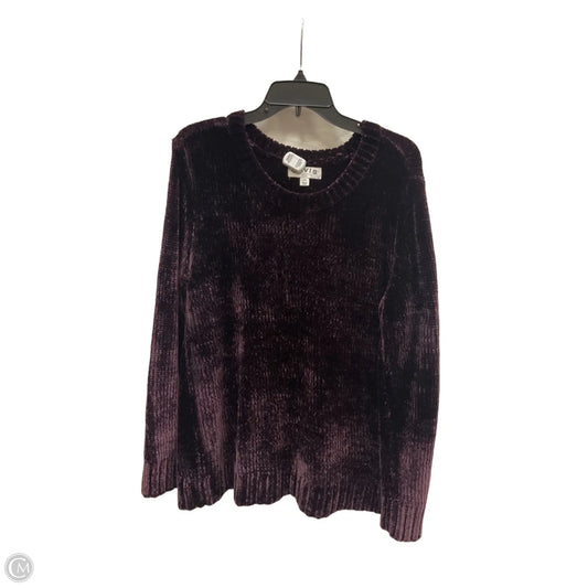 Sweater By Orvis In Maroon, Size: L