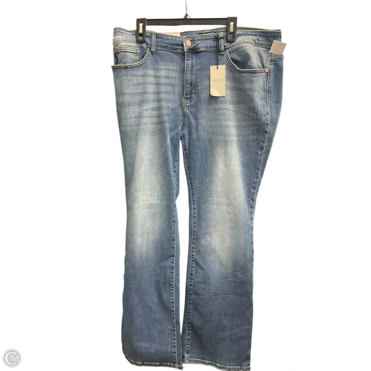 Jeans Straight By Judy Blue In Blue, Size: 20