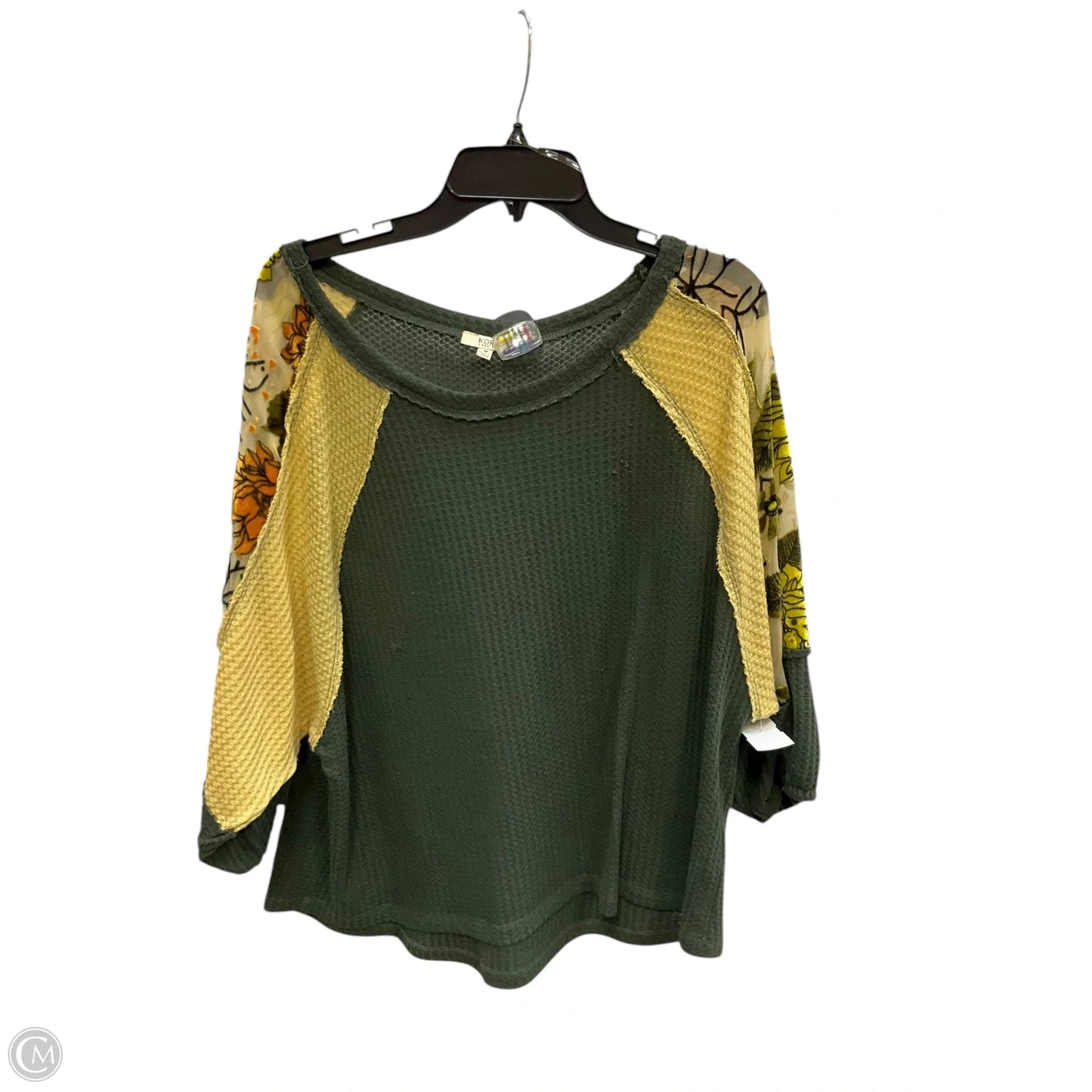 Top Long Sleeve By Kori America In Multi-colored, Size: M