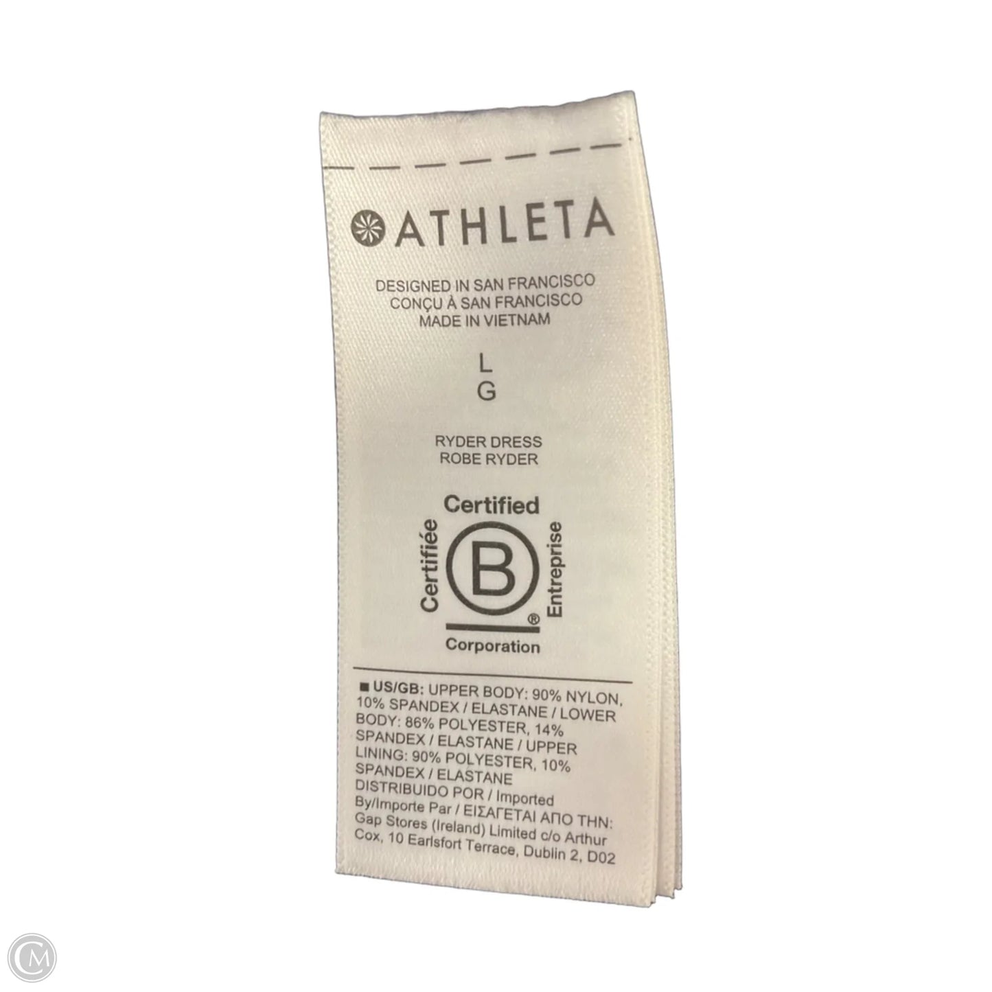 Athletic Dress By Athleta In Black, Size: L