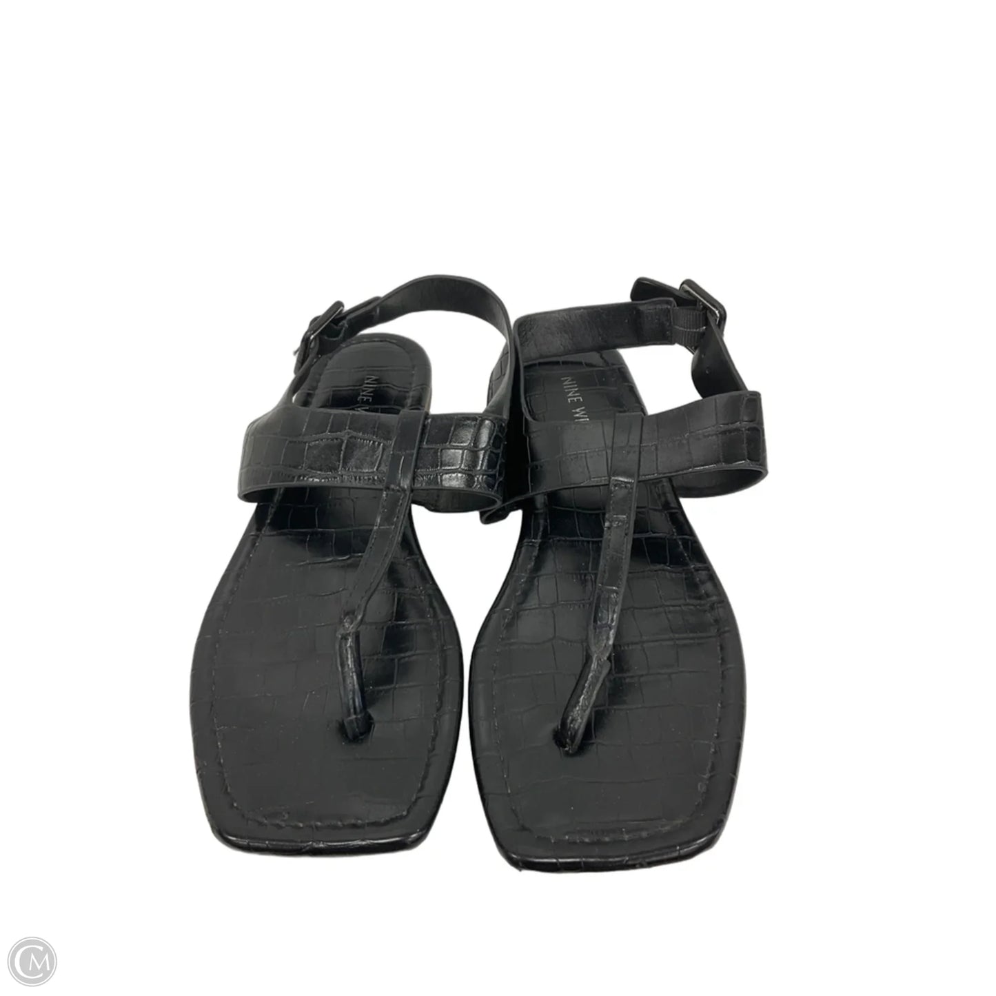 Sandals Flats By Nine West In Black, Size: 8