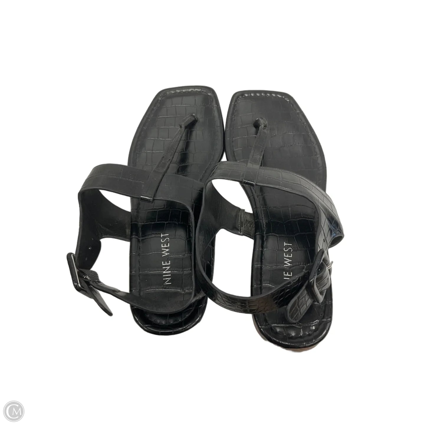 Sandals Flats By Nine West In Black, Size: 8