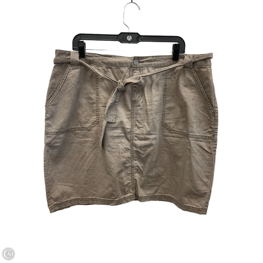 Skirt Mini & Short By Sonoma In Beige, Size: 18