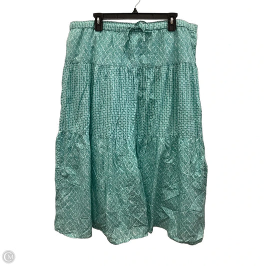 Skirt Maxi By J. Jill In Blue, Size: Xl