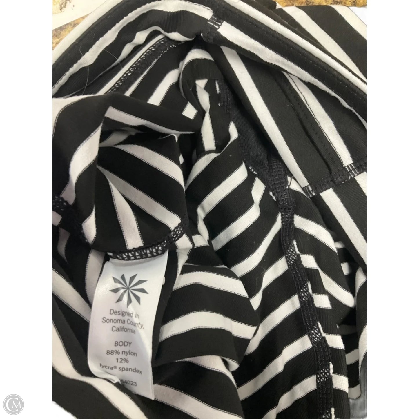 Athletic Leggings Capris By Athleta In Black & White, Size: S