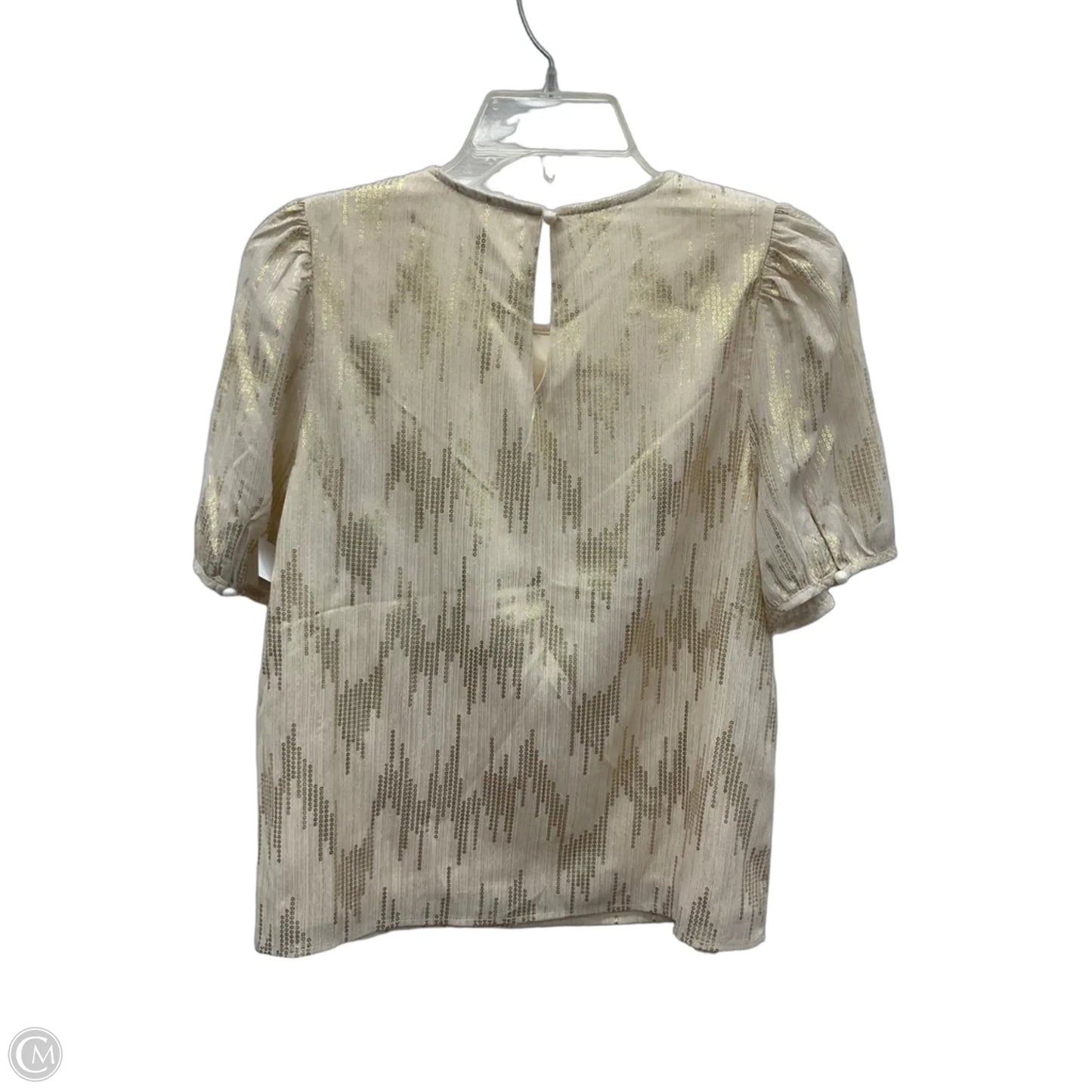 Top Short Sleeve By Ellison In Cream, Size: M