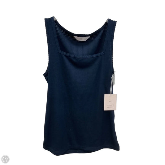 Top Sleeveless By Lc Lauren Conrad In Navy, Size: S