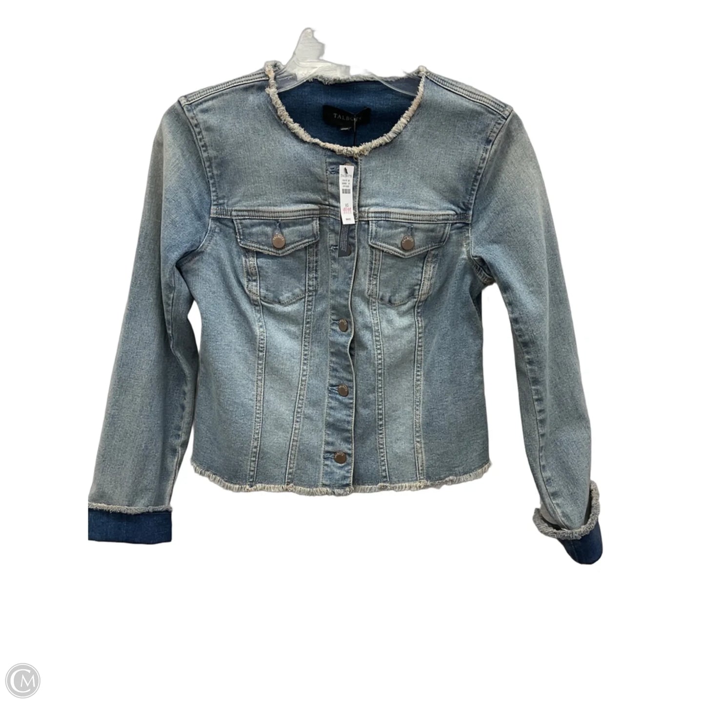 Jacket Denim By Talbots In Blue Denim, Size: Xs