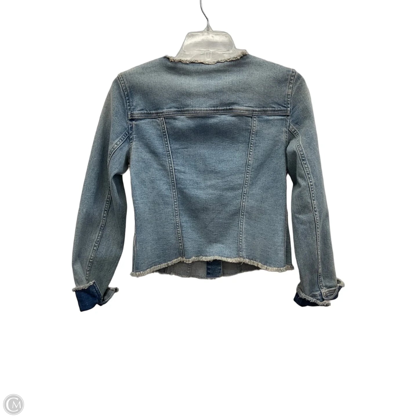 Jacket Denim By Talbots In Blue Denim, Size: Xs