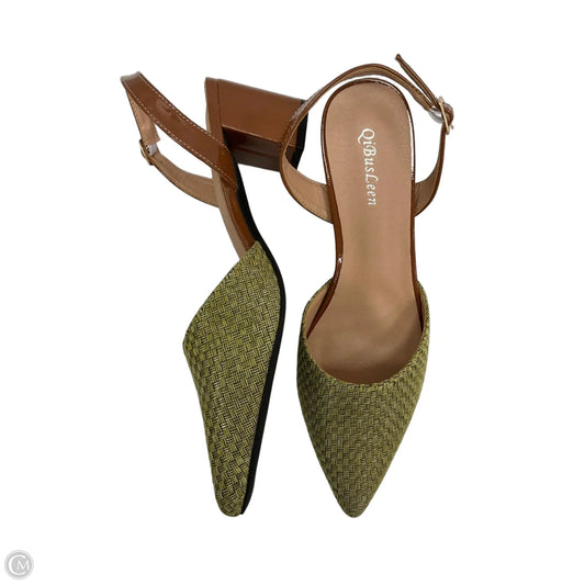 Shoes Heels Block By Cme In Green, Size: 10