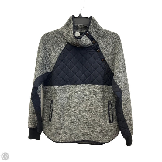 Athletic Sweatshirt Collar By Abercrombie And Fitch In Grey, Size: S