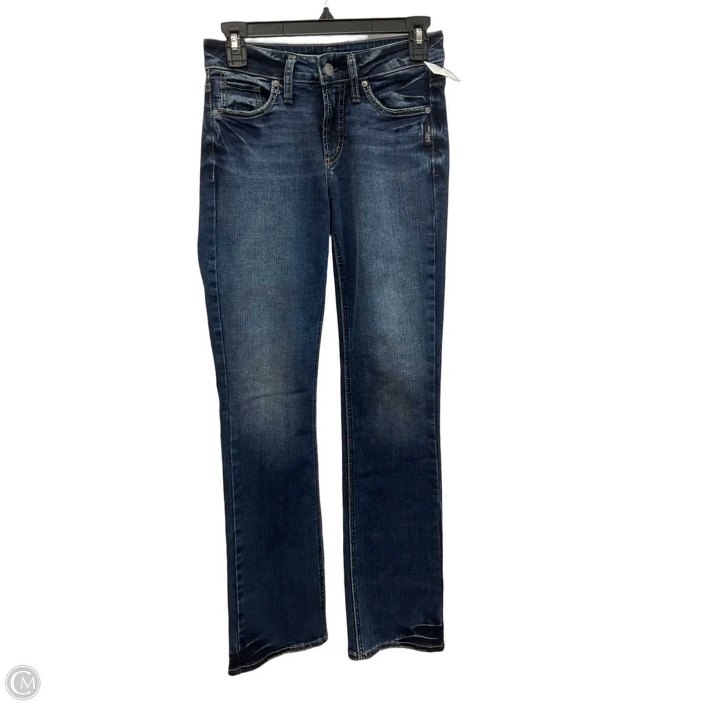 Jeans Flared By Silver In Blue Denim, Size: 2