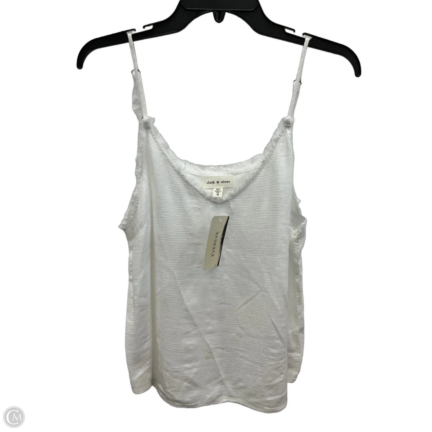 Top Sleeveless By Cloth & Stone In White, Size: M