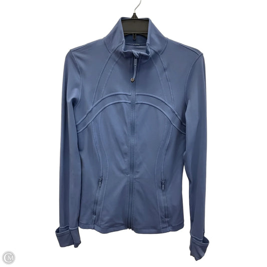 Athletic Jacket By Lululemon In Blue, Size: 10