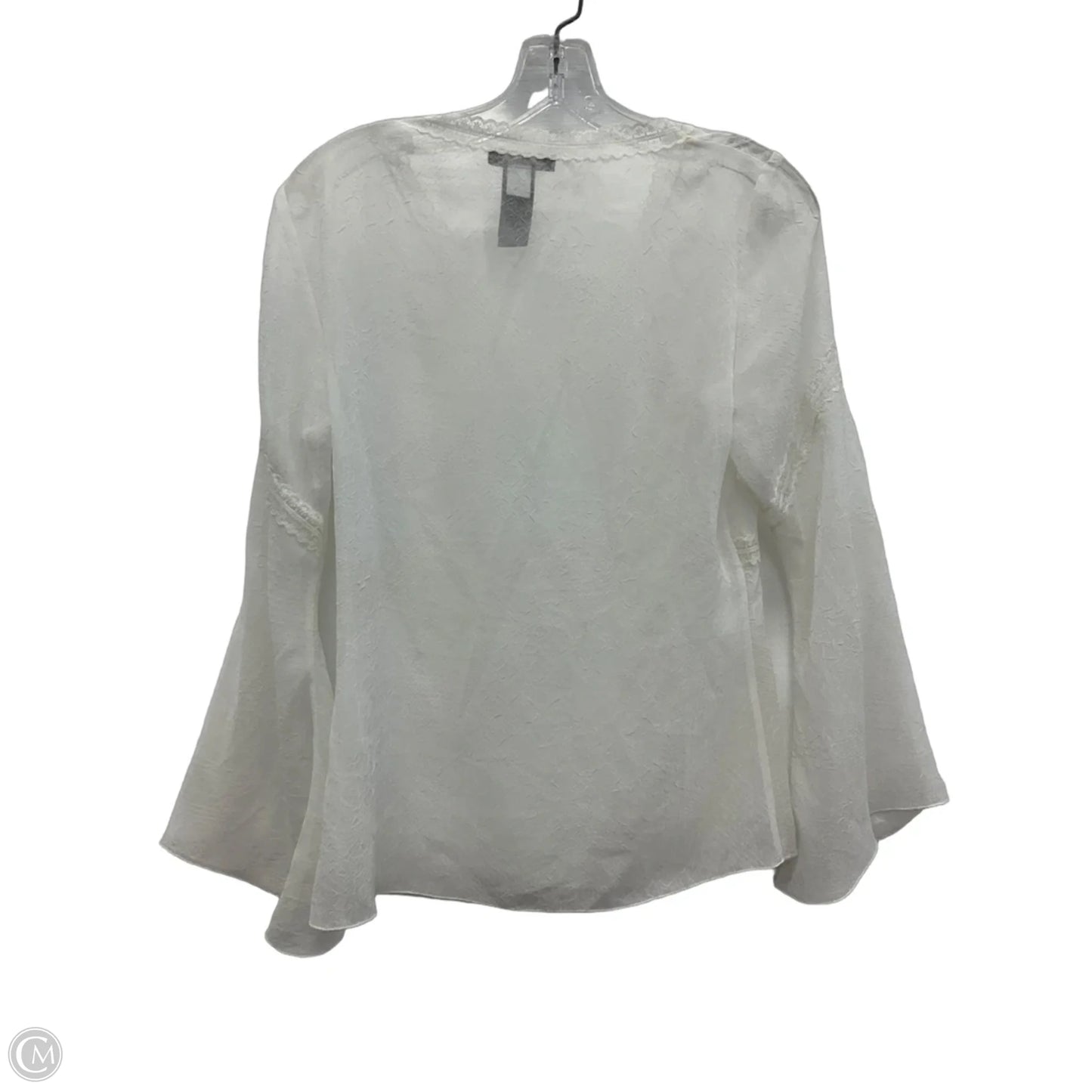 Top Long Sleeve By Kenneth Cole In White, Size: S