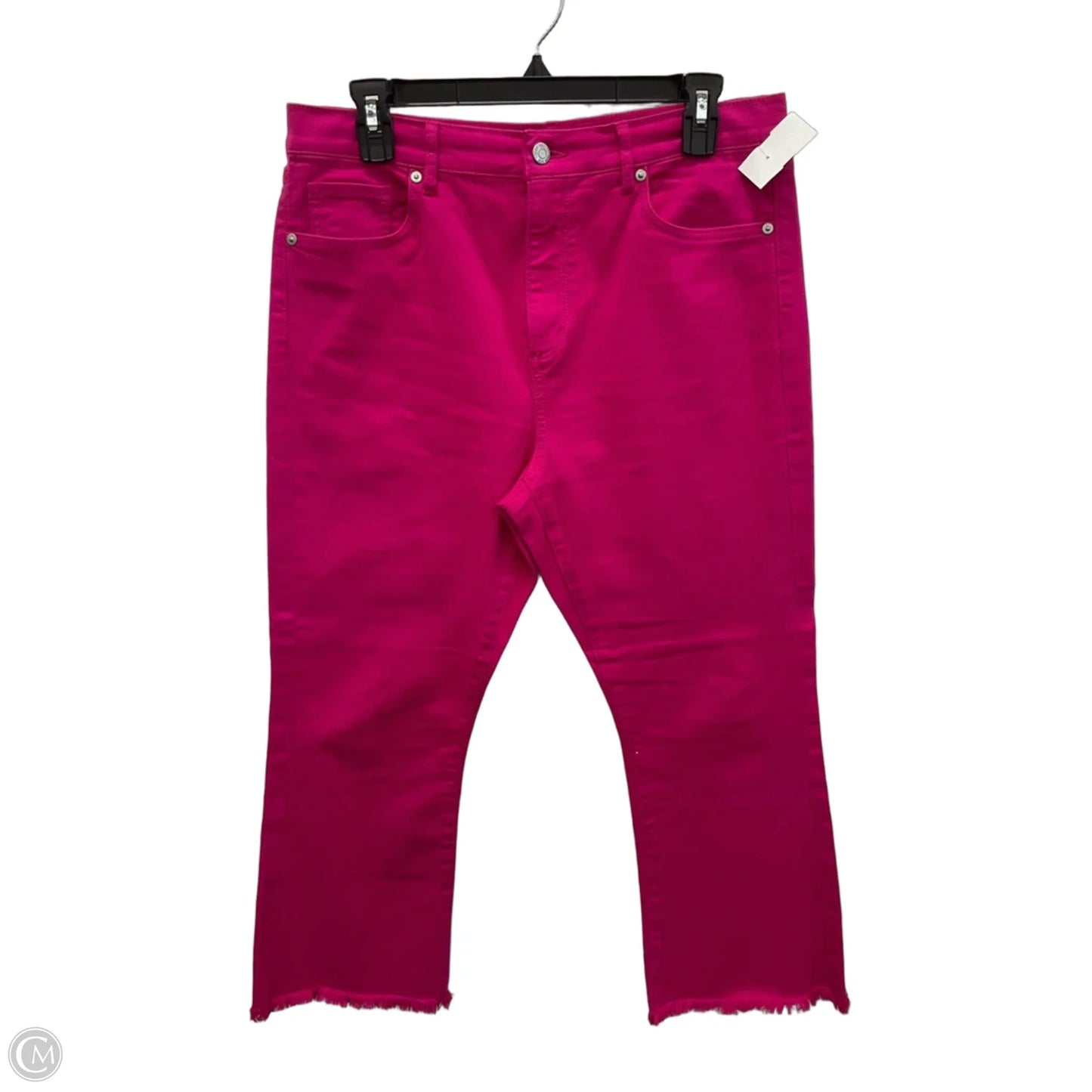 Jeans Cropped By Loft In Pink, Size: 10