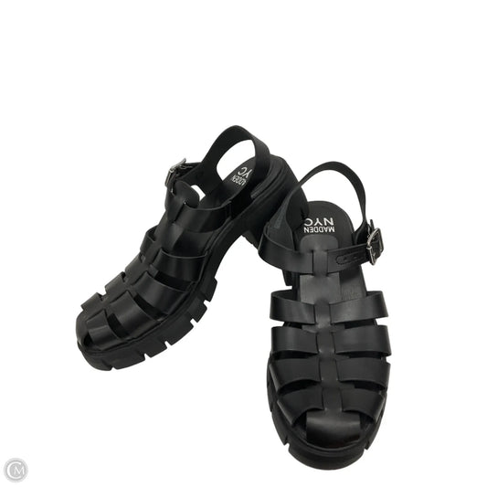 Sandals Heels Block By Madden Nyc In Black, Size: 8.5