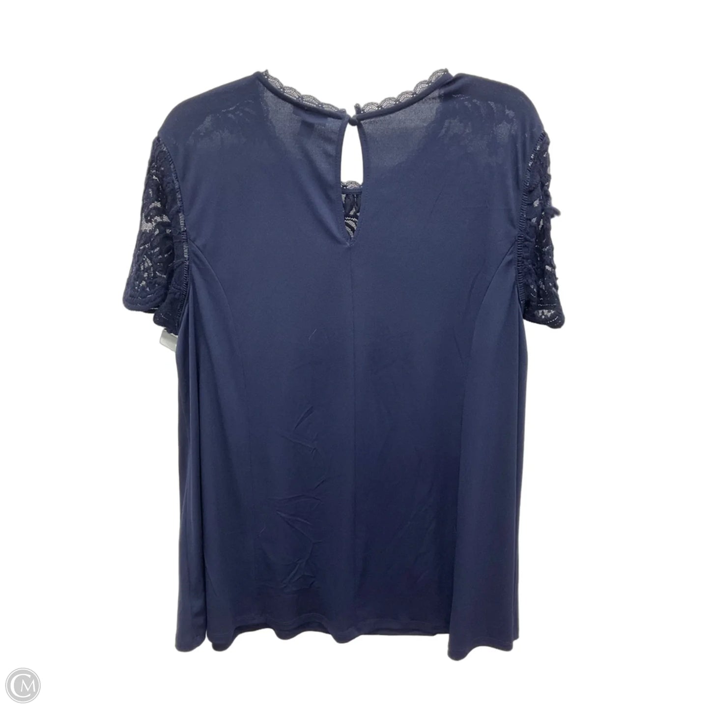 Top Short Sleeve By Torrid In Navy, Size: 1x