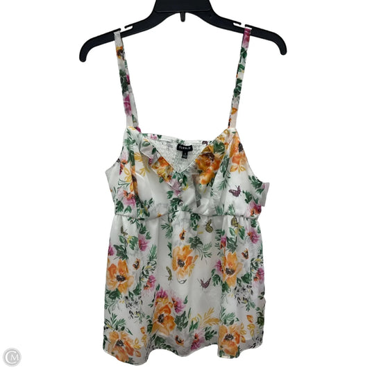 Top Sleeveless By Torrid In White, Size: 1x