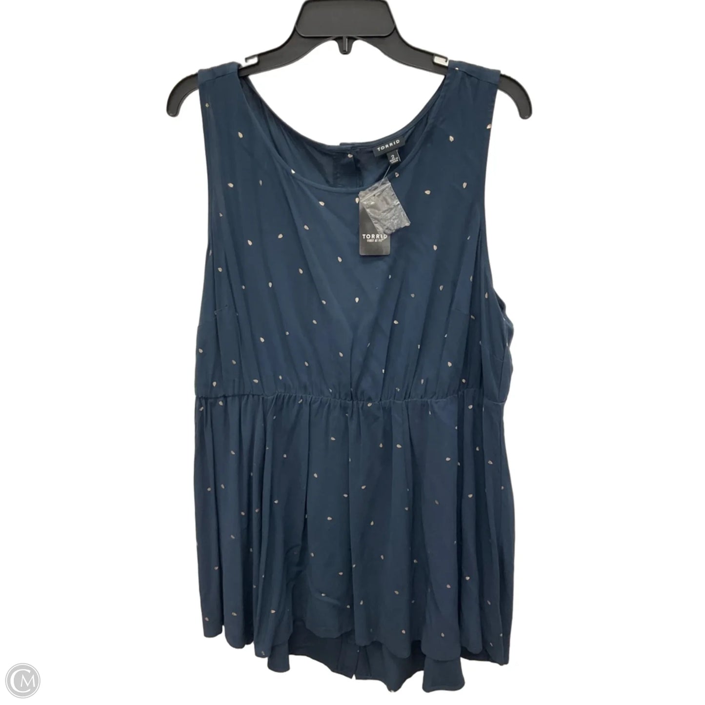 Top Sleeveless By Torrid In Blue, Size: 2x