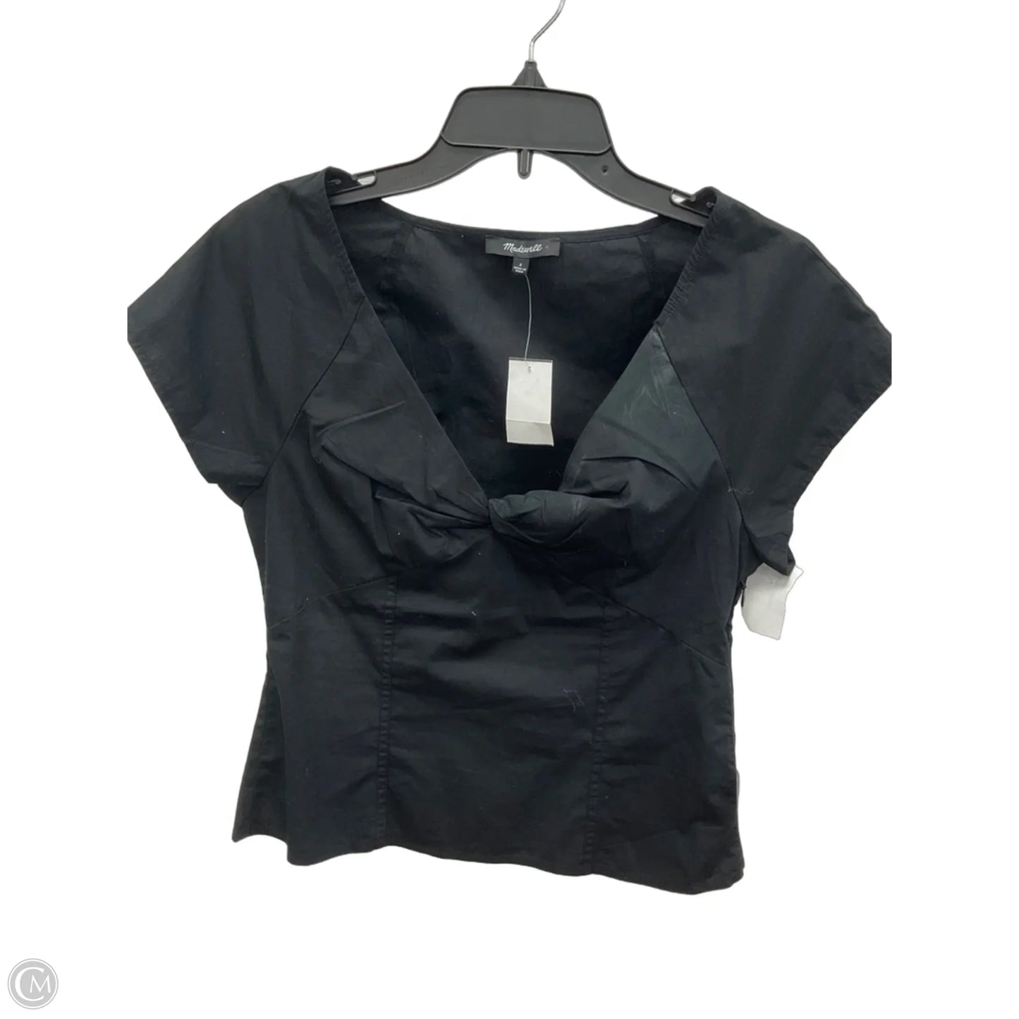 Top Short Sleeve By Madewell In Black, Size: 2