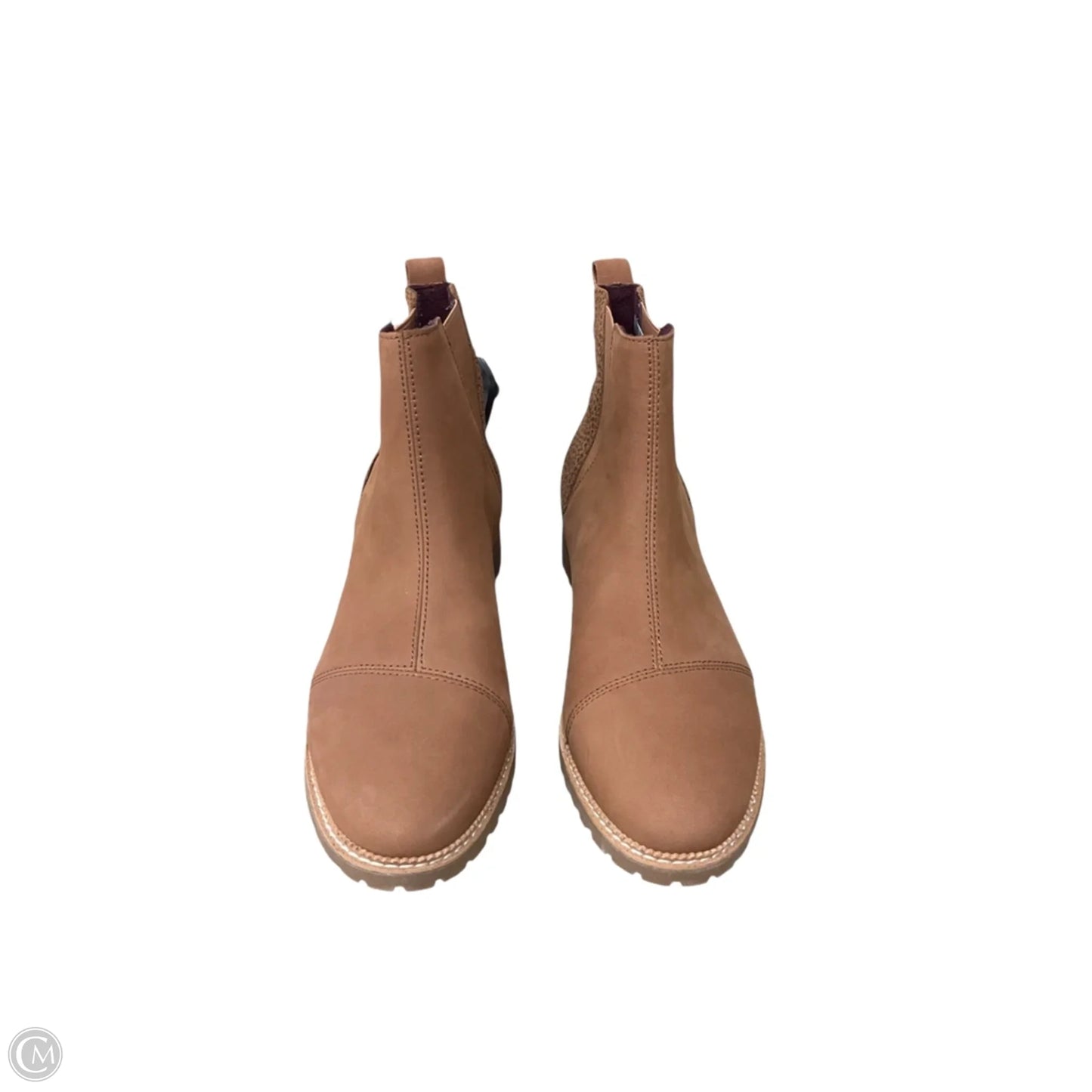 Boots Ankle Flats By Toms In Brown, Size: 10