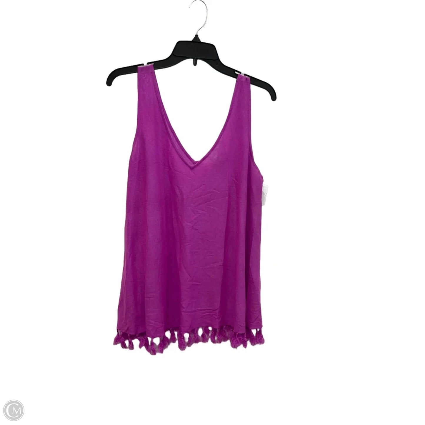 Top Sleeveless Designer By Lilly Pulitzer In Purple, Size: Xl