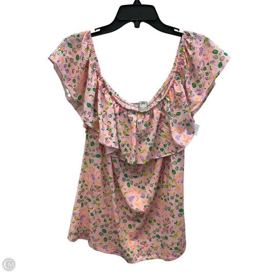 Top Sleeveless Designer By Lilly Pulitzer In Pink, Size: Xl