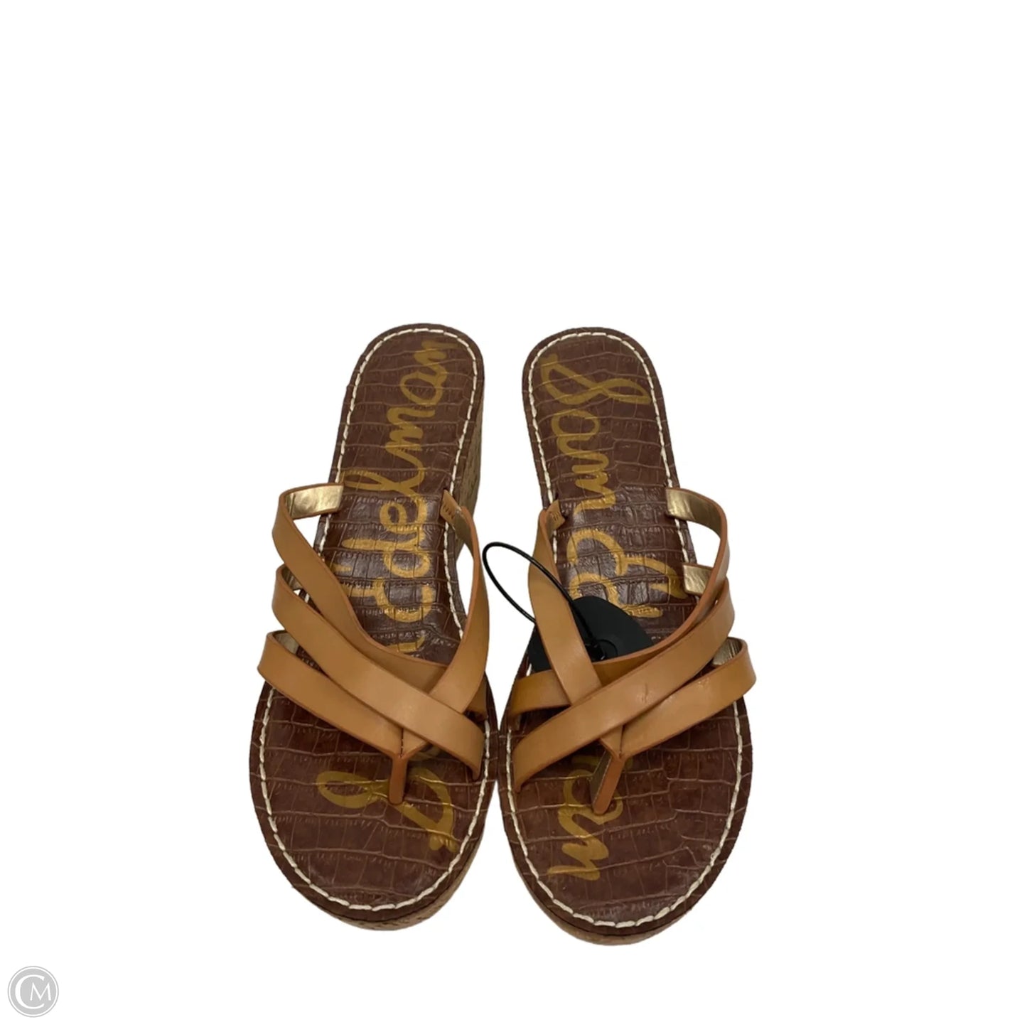 Sandals Heels Wedge By Sam Edelman In Brown, Size: 10