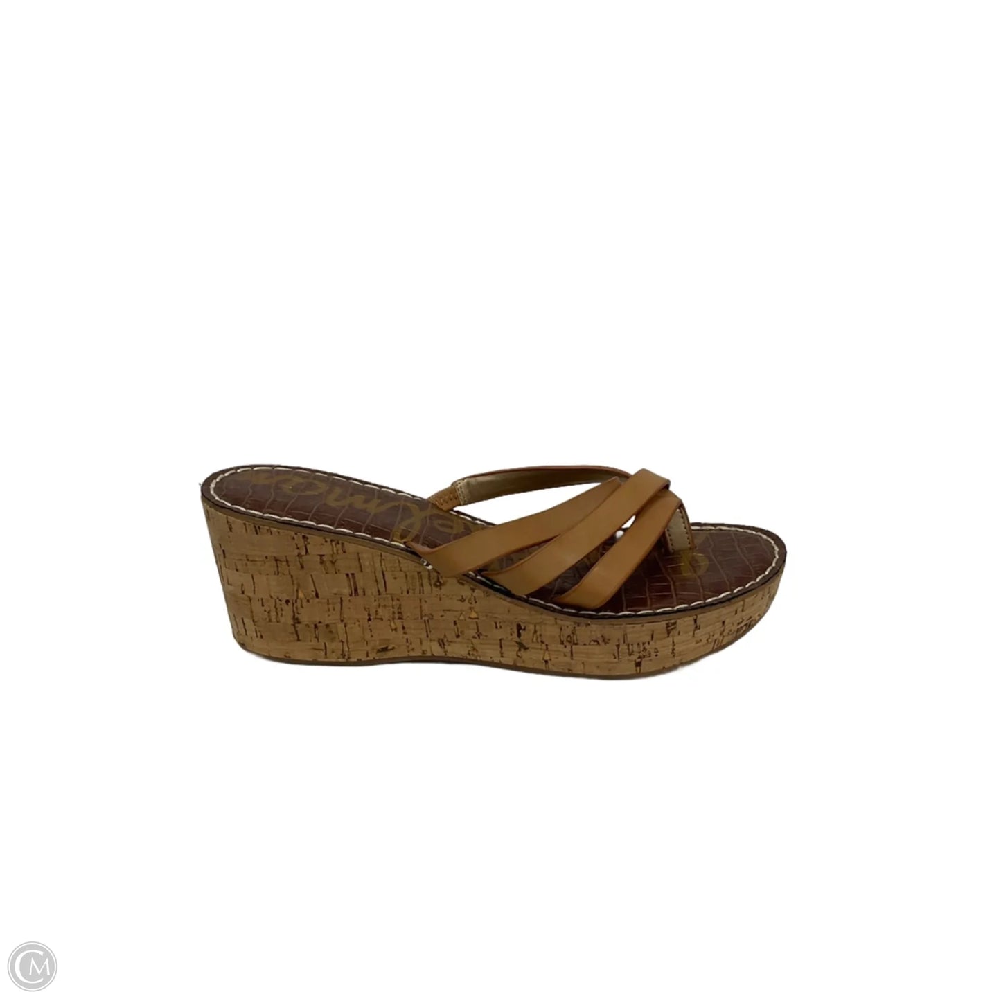 Sandals Heels Wedge By Sam Edelman In Brown, Size: 10