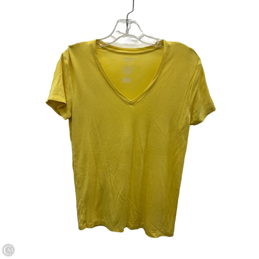 Top Short Sleeve By Nine West In Yellow, Size: Xs