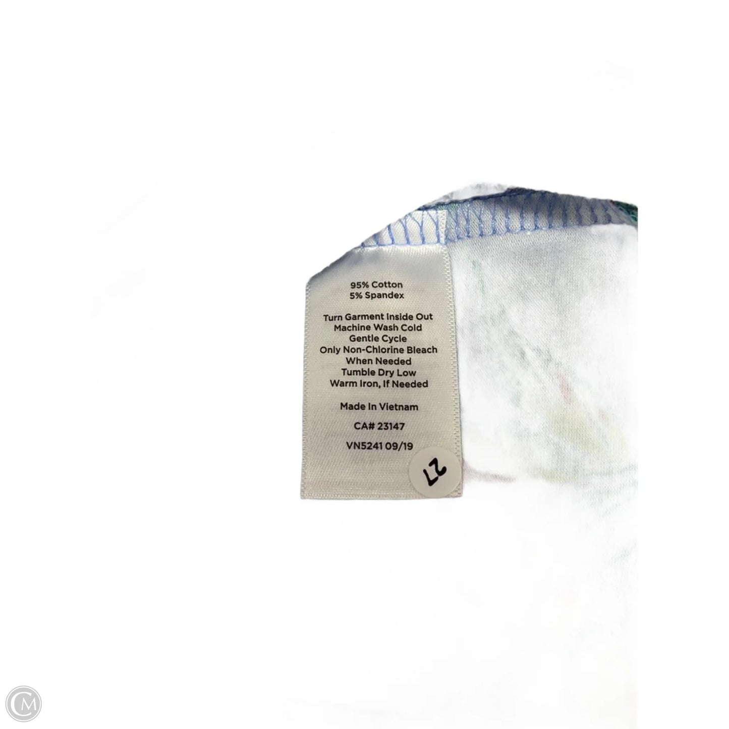 Top 3/4 Sleeve By Talbots In Blue, Size: Xl