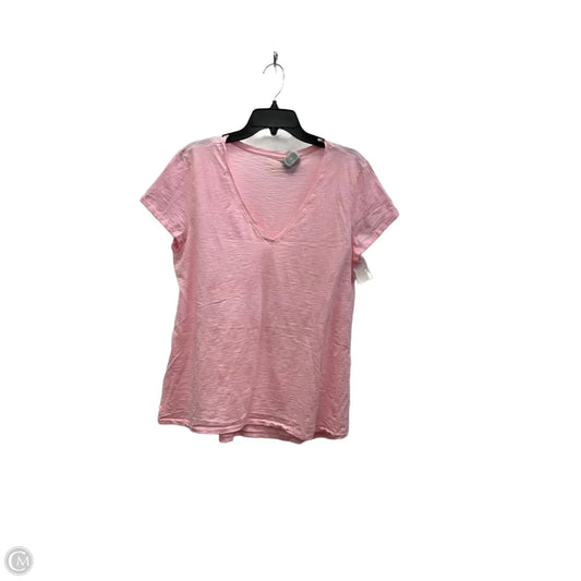 Top Short Sleeve Designer By Lilly Pulitzer In Pink, Size: Xl