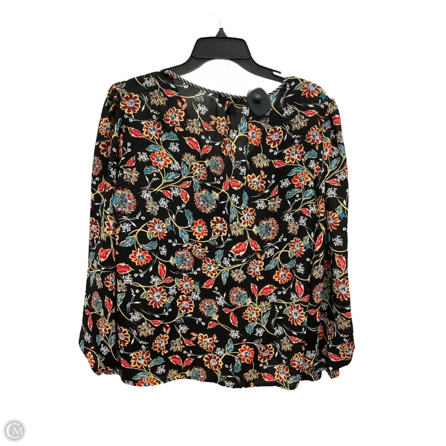 Top Long Sleeve By Laundry In Black, Size: L