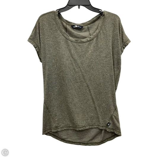 Athletic Top Short Sleeve By The North Face In Green, Size: S