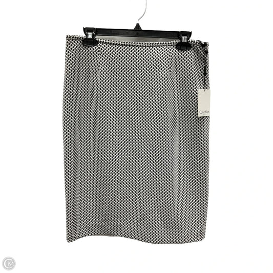 Skirt Midi By Calvin Klein In Black, Size: 8
